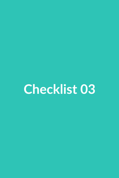 Checklists e Passo a Passo — Exemplo 3